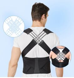 חגורת גב מתכוונן לשיפור יציבה