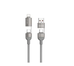 כבל מגנטי חדשני למניעת סרבולים - 4 ב-1 עד 240W - מבית WEKOME