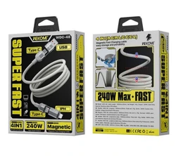 כבל מגנטי חדשני למניעת סרבולים - 4 ב-1 עד 240W - מבית WEKOME