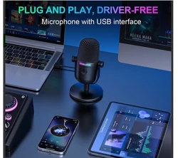 מיקרופון Onikuma M830 RGB - איכות סאונד מושלם