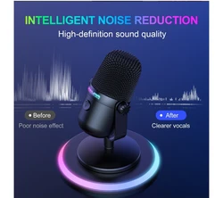 מיקרופון Onikuma M830 RGB - איכות סאונד מושלם