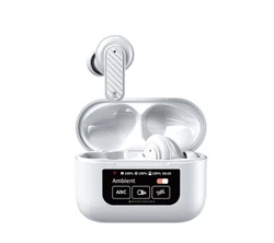 אוזניות TWS YW08 בעברית - מסך חכם עם Black Technoligy