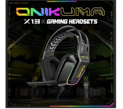 אוזניות גיימינג מקצועיות Onikuma X13