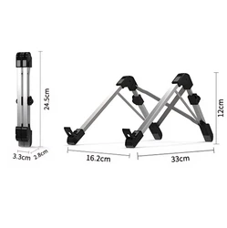 מעמד אלומיניום מתכוונן למחשב נייד - שדרוג גובה וזווית השימוש בקלות