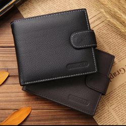 ארנק לגברים עם כפתור