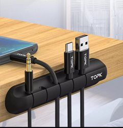 כבל ארגונית סיליקון של 5 תופסני