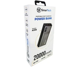 מטען נייד 20,000 מיליאפר עם צג סוללה וטעינה מהירה 22.5W - דגם A336 חברת SmarTech