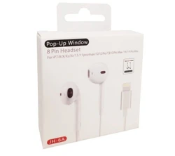 אוזניות חוטיות למכשירי אייפון ( דגם - JH 6A) מתחברות לשקע האייפון ובלוטוס בעמצעות פופ - אפ